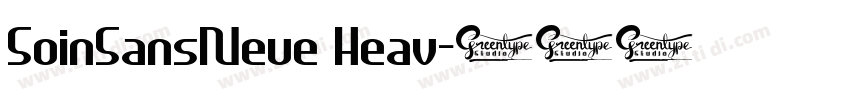 SoinSansNeue Heav字体转换